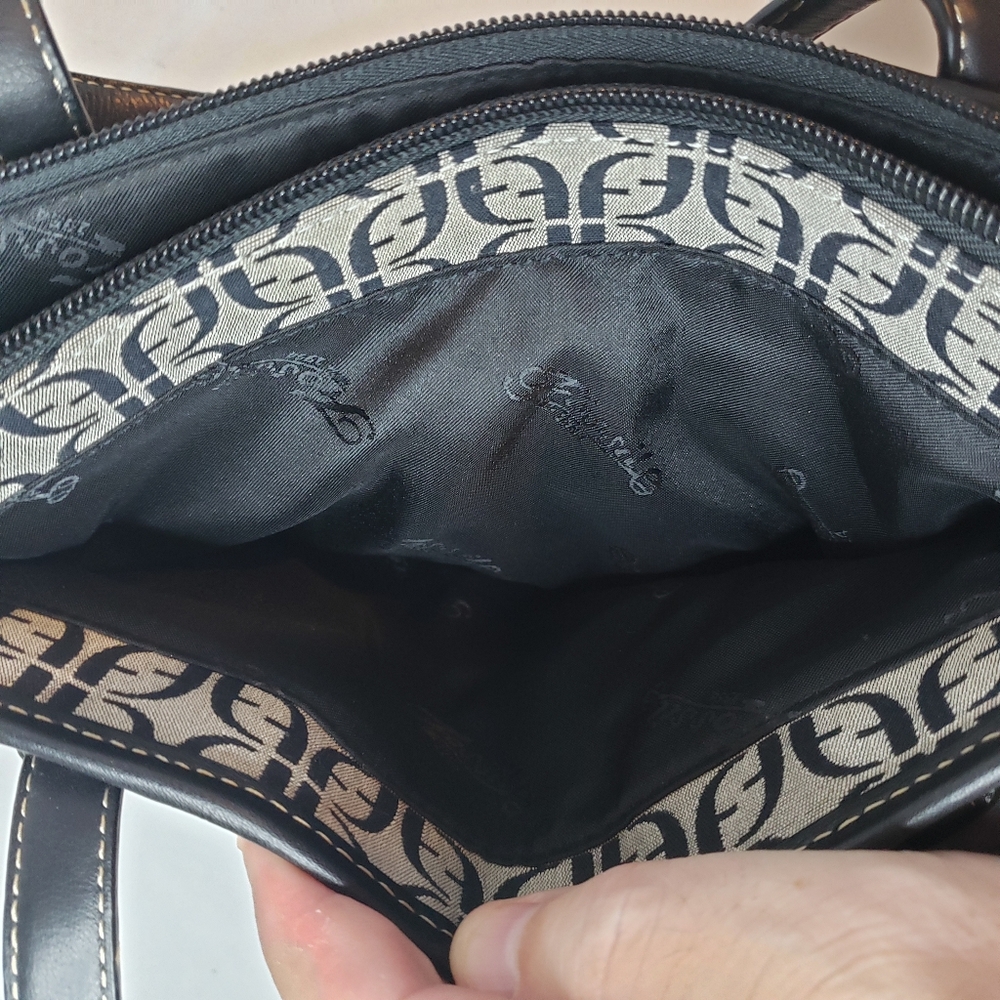 Fossil Elegant Striped Patchwork Crossbody Should… - image 7